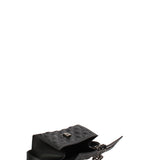 Borsa a mano donna 100% gomma FLAT RHOMBUS S 24-BLACK-BRUSH CDF Marc Ellis