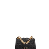 Borsa a mano donna 100% gomma FLAT RHOMBUS S 24-BLACK-GOLD Marc Ellis