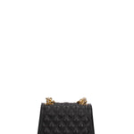 Borsa a mano donna 100% gomma FLAT RHOMBUS S 24-BLACK-GOLD Marc Ellis