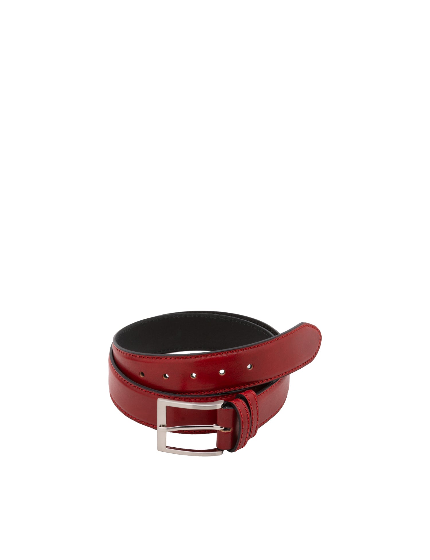 Cintura uomo in vera pelle Made in Italy FTR40-Rosso I Fratelli