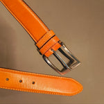 Cinture in Vera Pelle Cognac