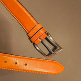 Cinture in Vera Pelle Cognac