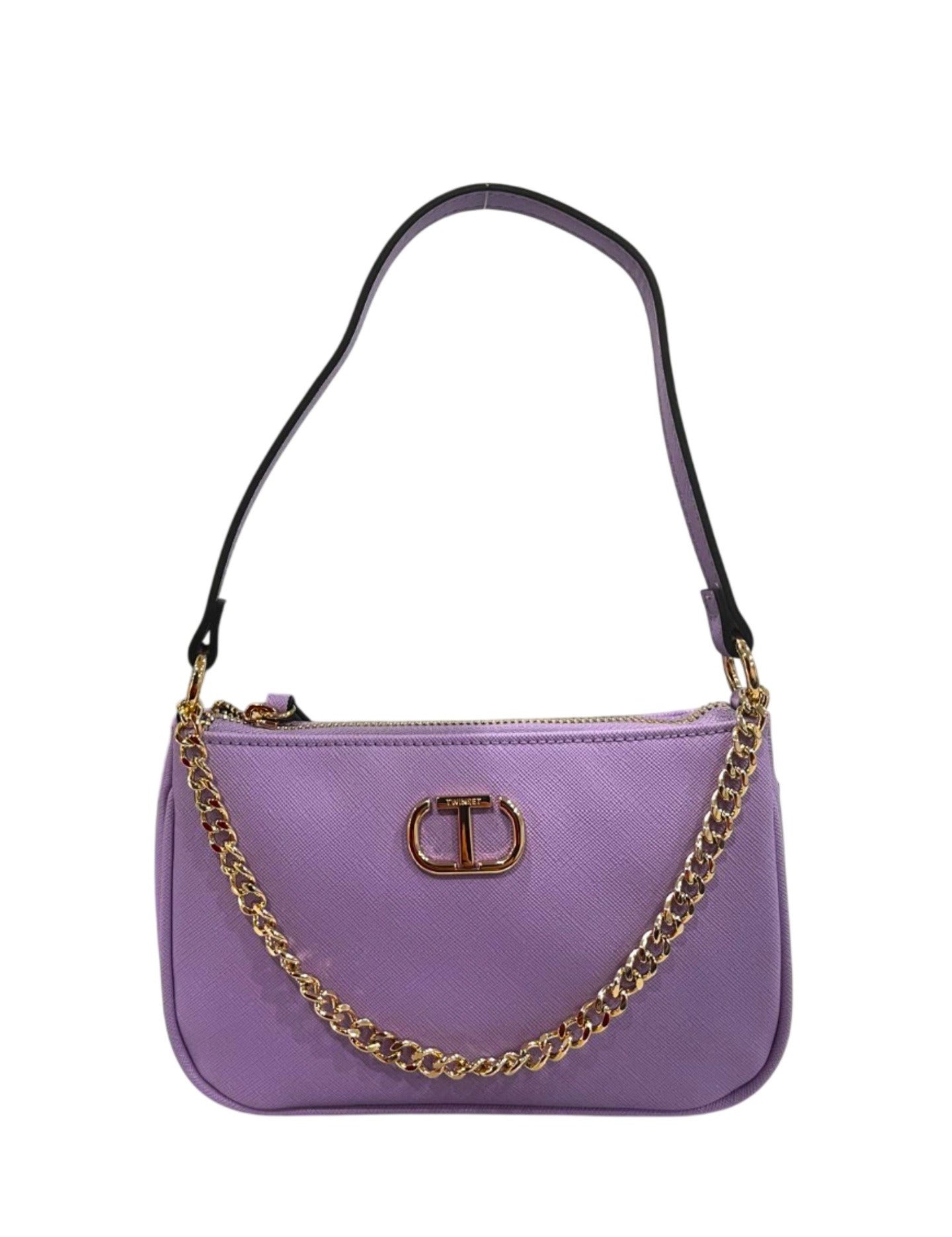 Borsa a Mano in 100% Pu Vegan Leather Blu
