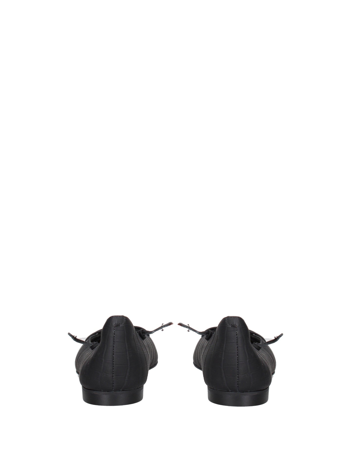 Scarpa con Tacco in Vera Pelle Nero