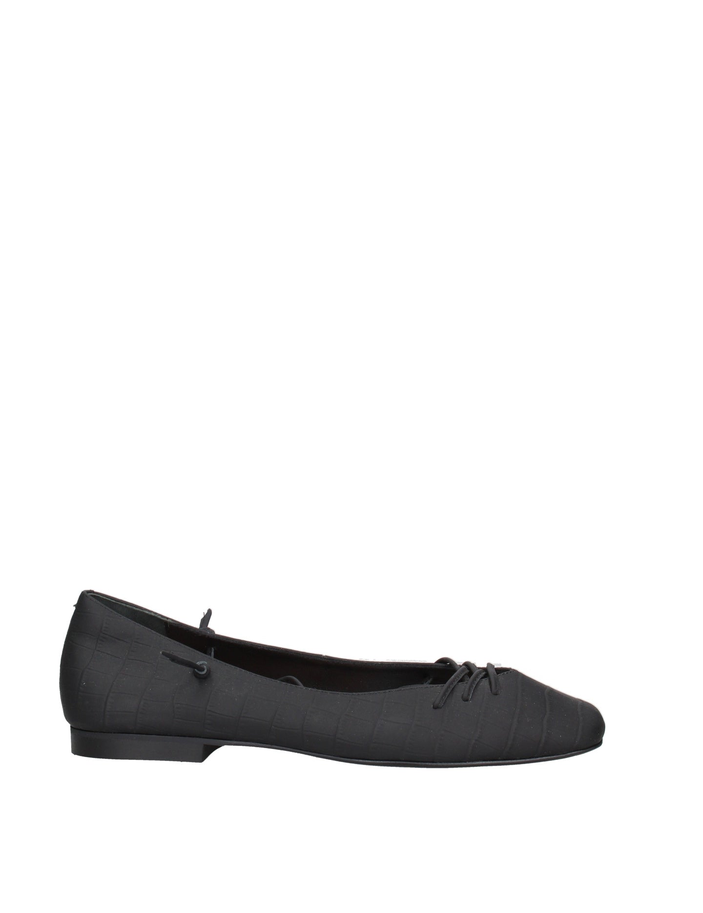 Scarpa con Tacco in Vera Pelle Nero