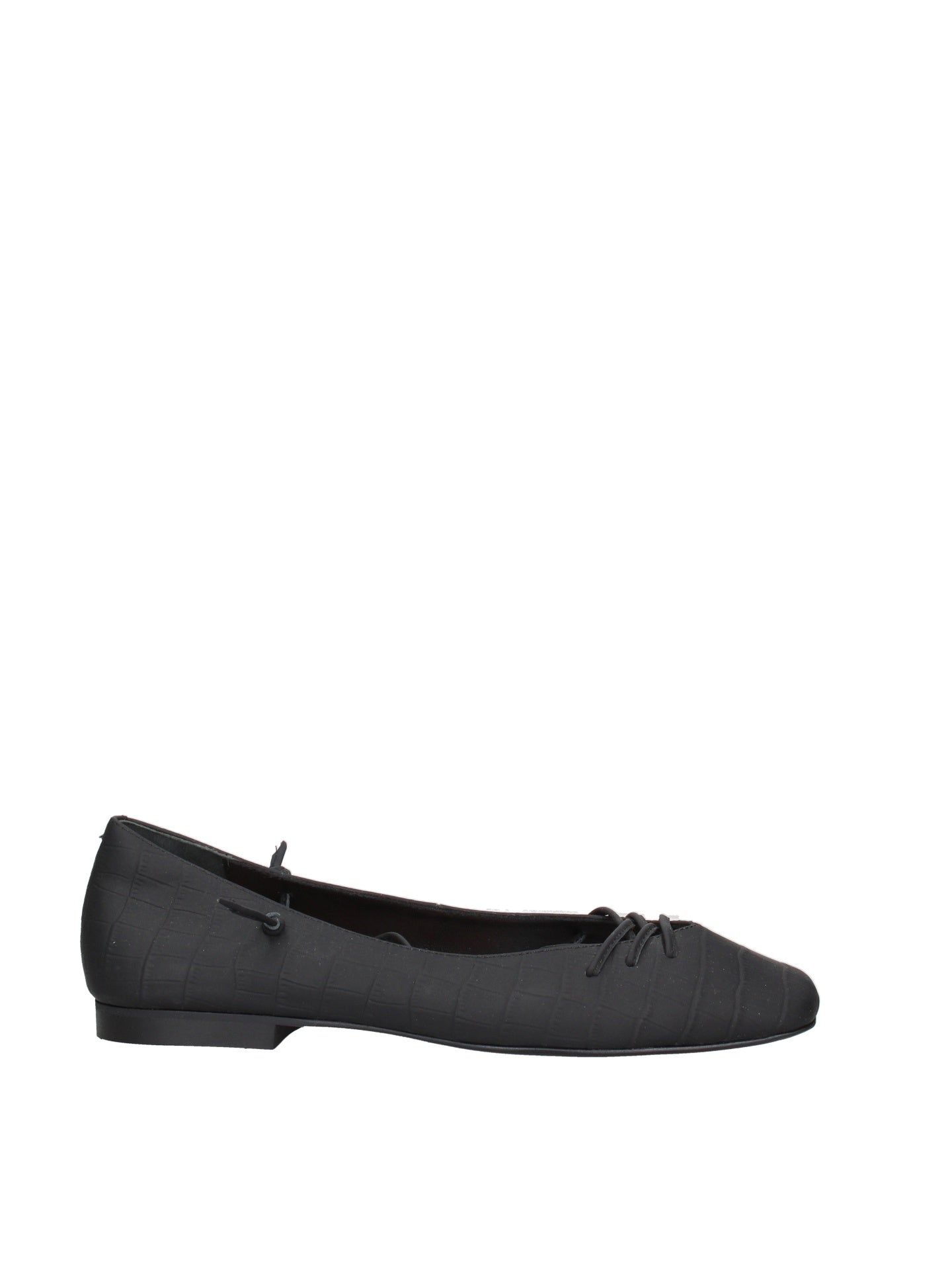 Scarpa con Tacco in Vera Pelle Nero