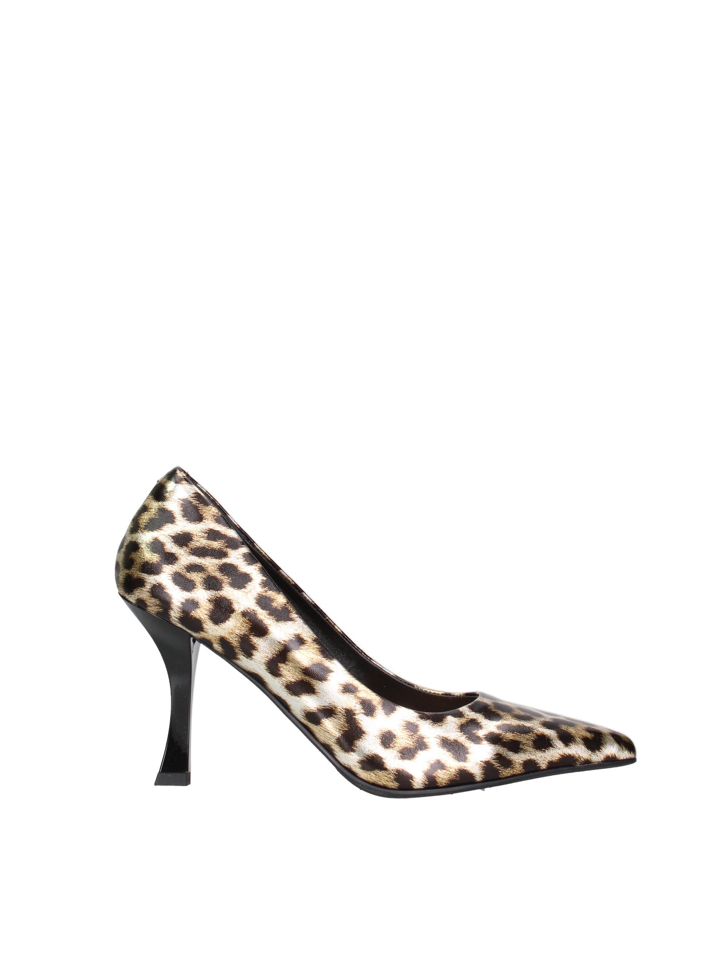 Scarpa con Tacco in Vera Pelle Animalier