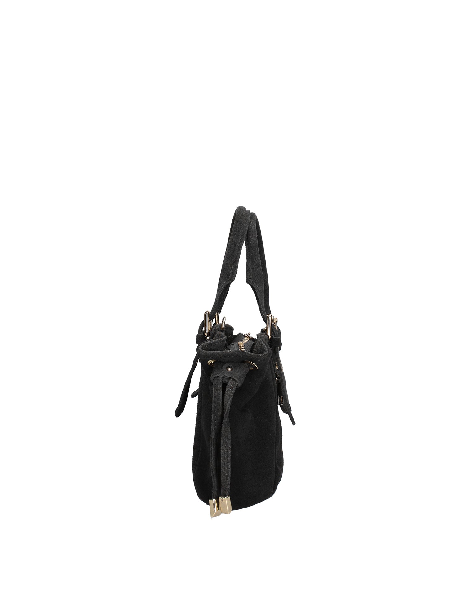 Borsa a Spalla in Vera Pelle Nero