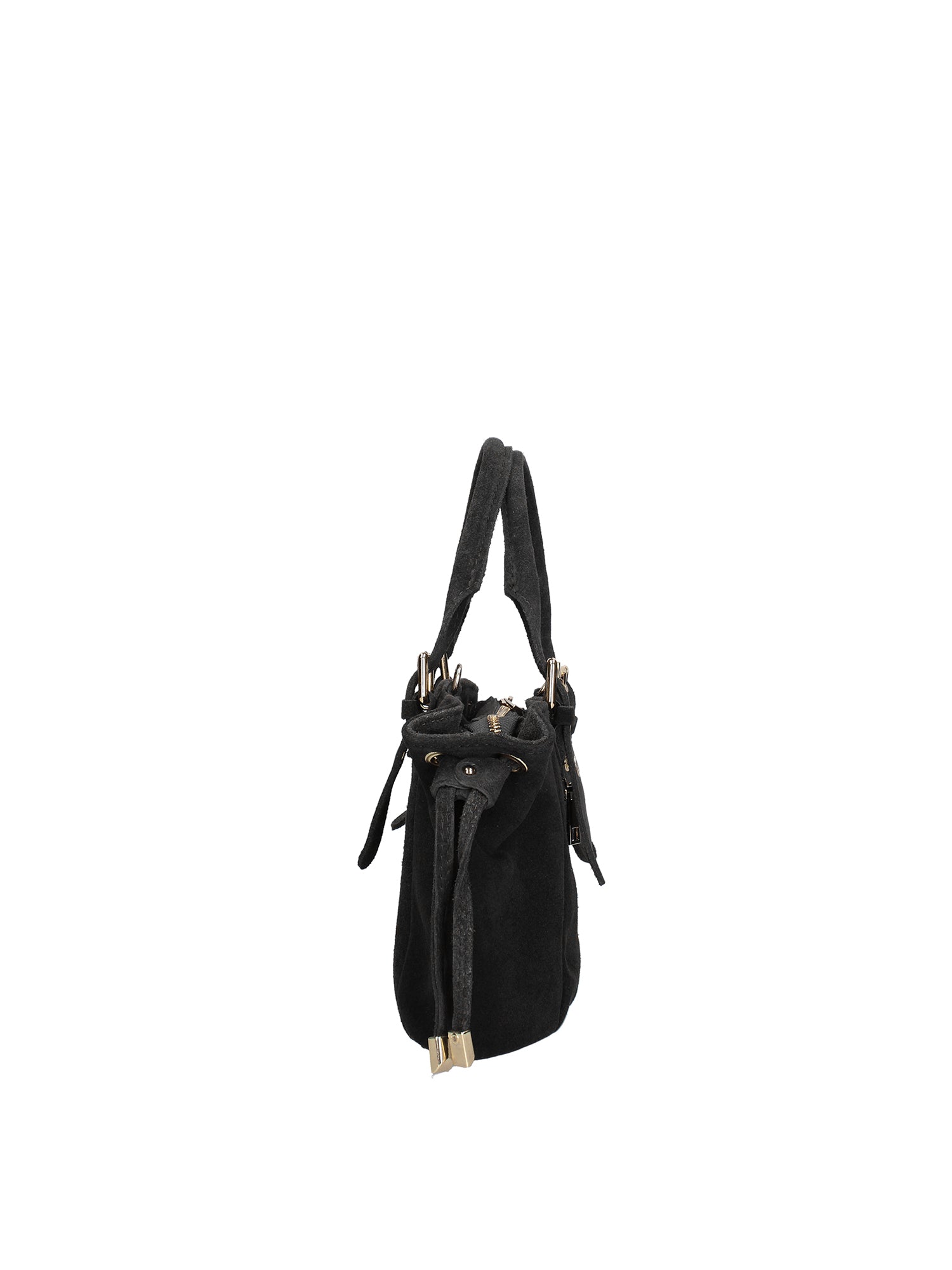 Borsa a Spalla in Vera Pelle Nero