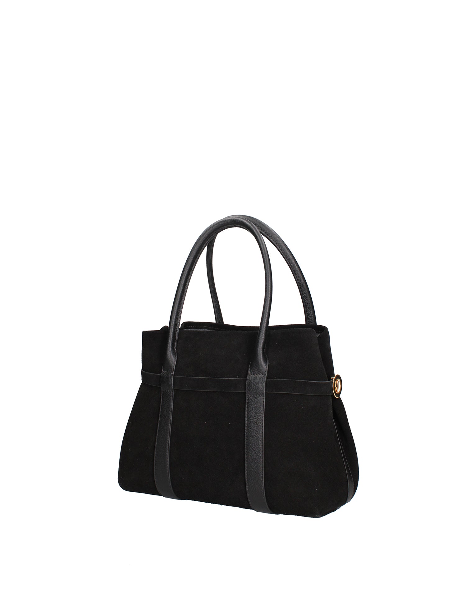 Borsa a Mano in Vera Pelle Nero