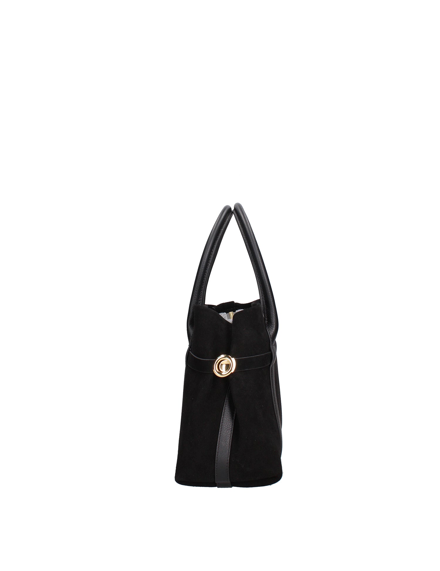 Borsa a Mano in Vera Pelle Nero