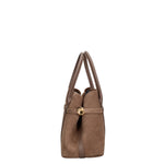 Borsa a Mano in Vera Pelle Beige Scuro