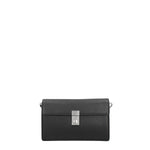 Borsa a Tracolla in Vera Pelle Nero