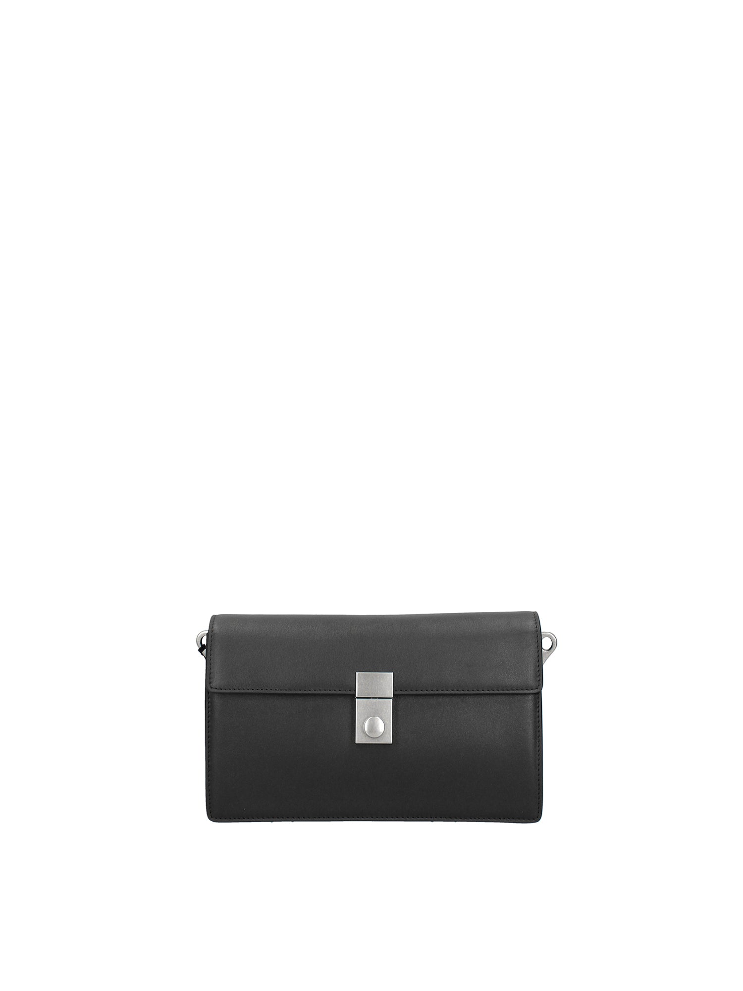 Borsa a Tracolla in Vera Pelle Nero