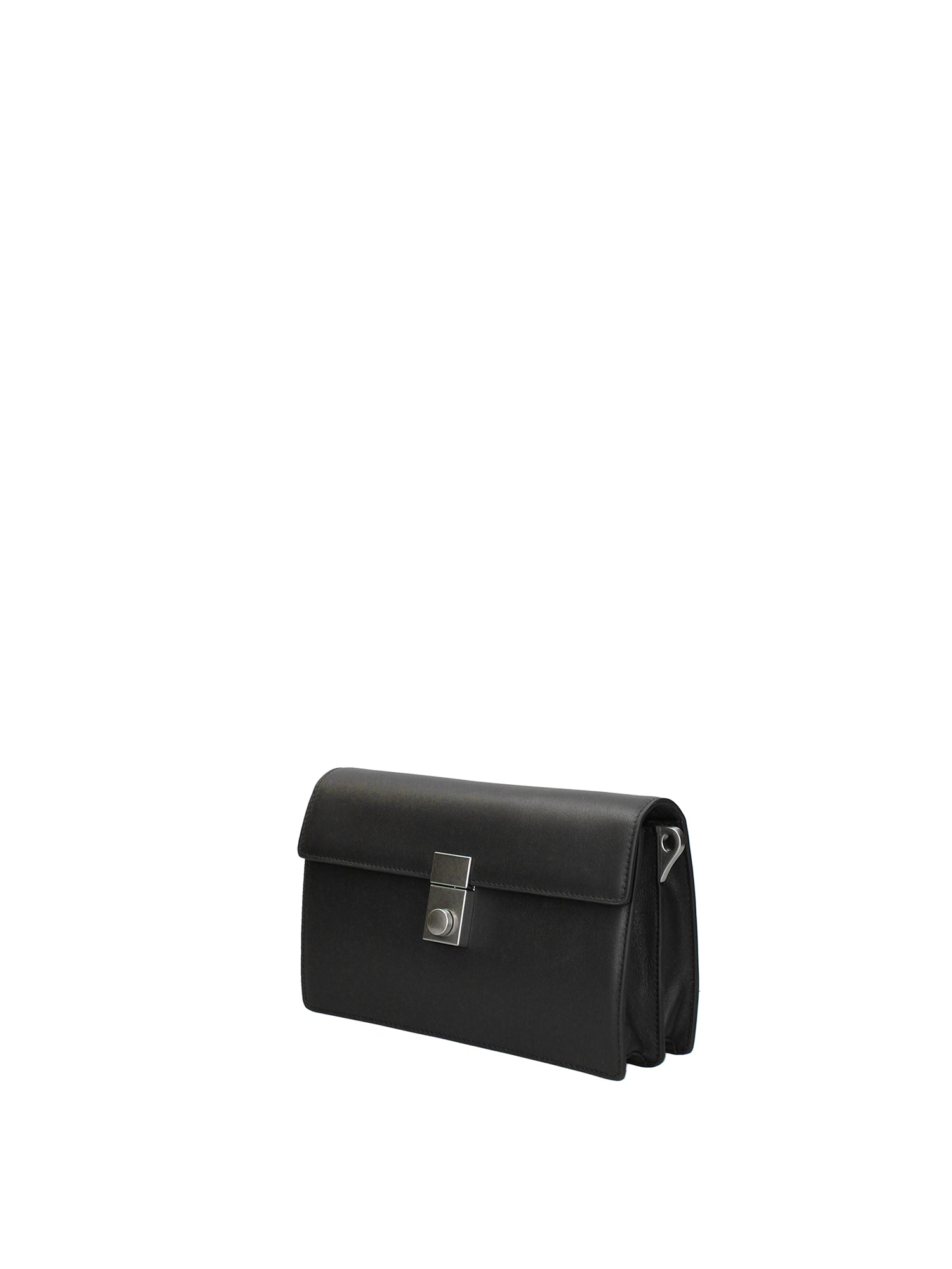 Borsa a Tracolla in Vera Pelle Nero