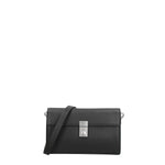 Borsa a Tracolla in Vera Pelle Nero