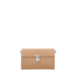 Borsa a Tracolla in Vera Pelle Beige Scuro