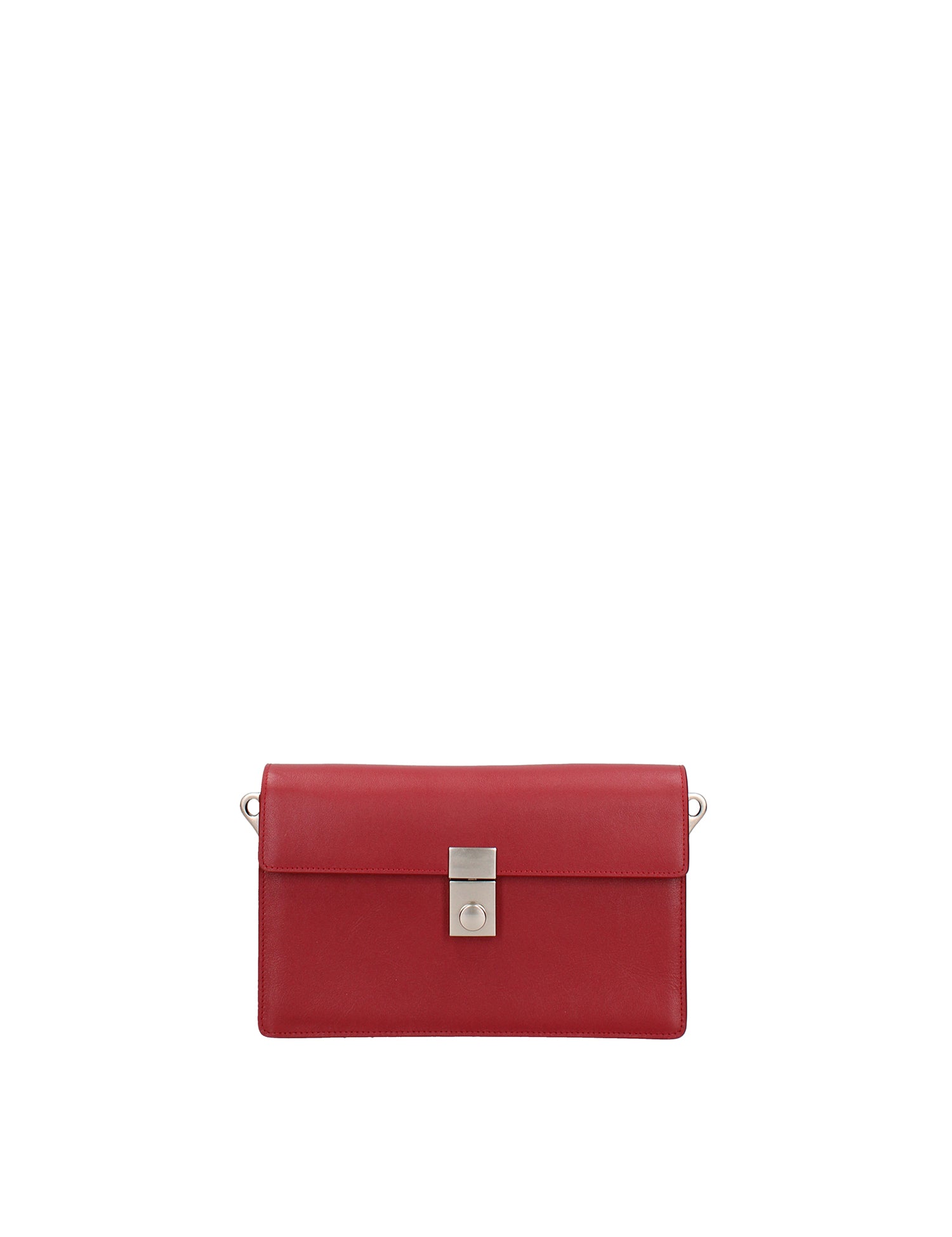 Borsa a Tracolla in Vera Pelle Bordeaux
