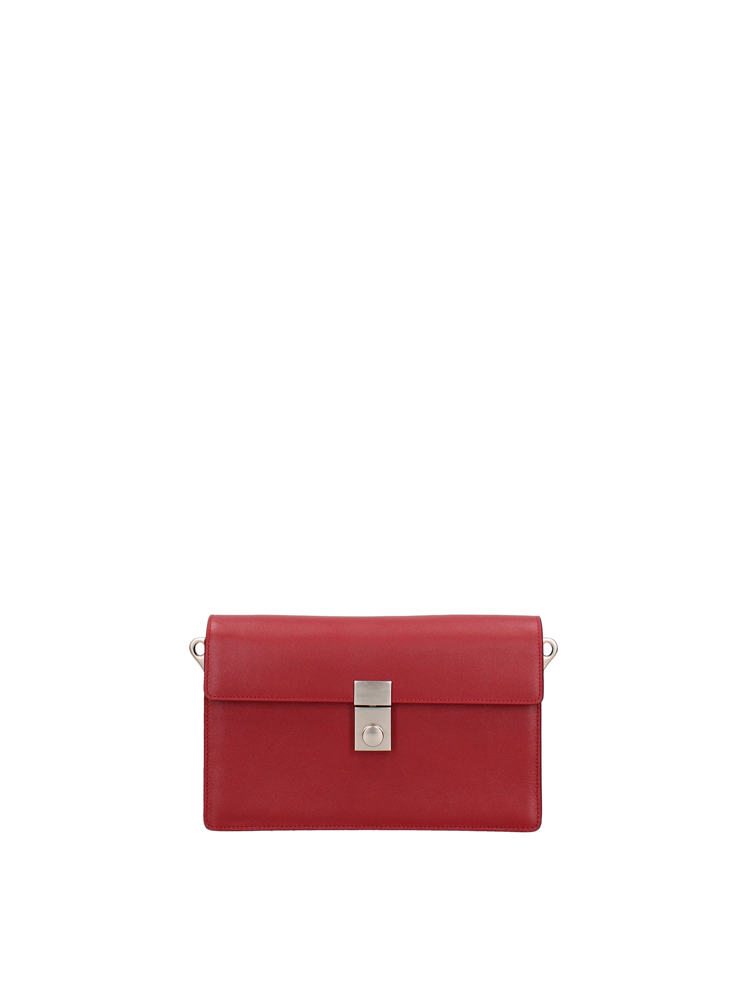 Borsa a Tracolla in Vera Pelle Bordeaux