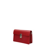 Borsa a Tracolla in Vera Pelle Bordeaux