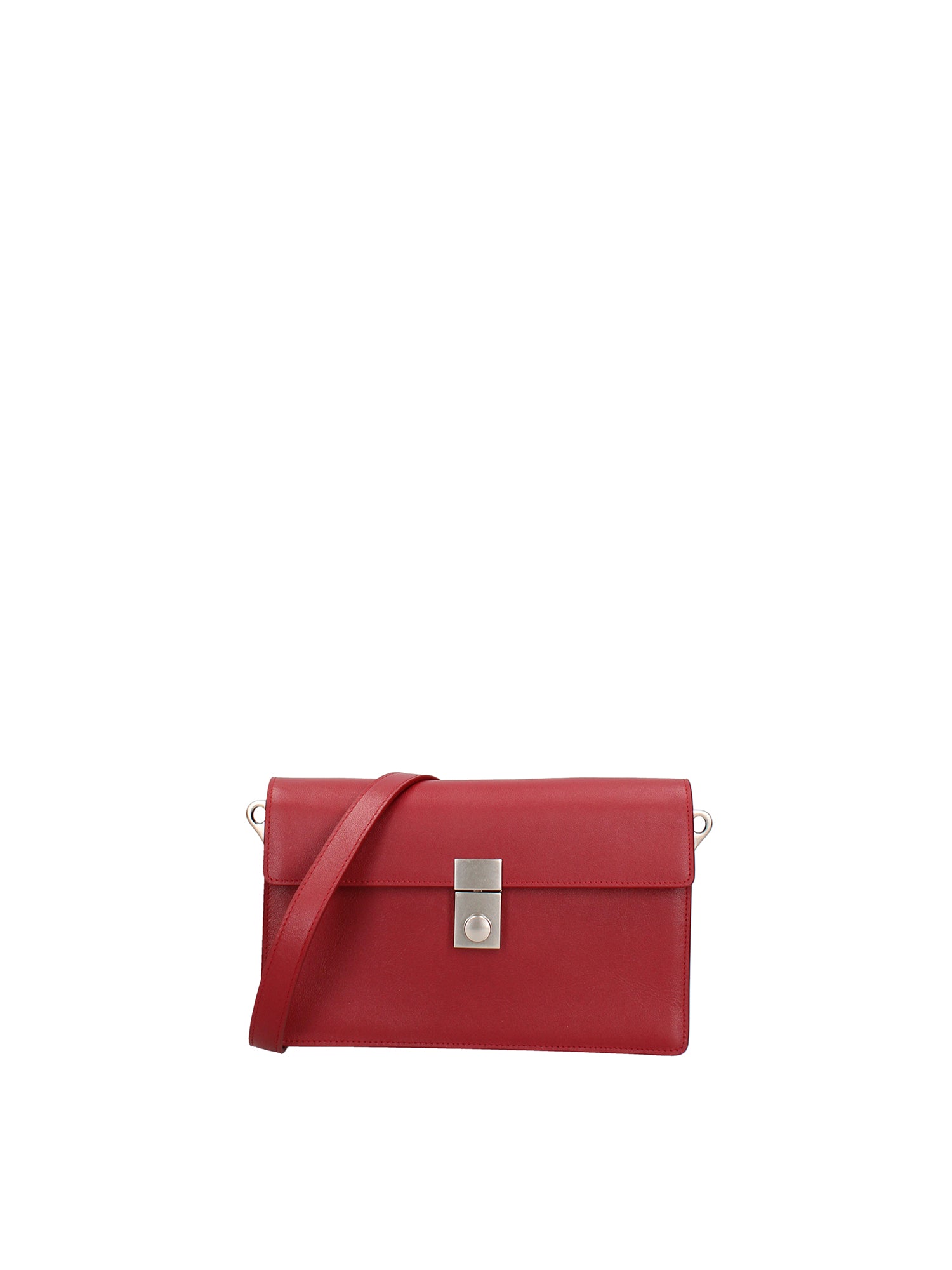 Borsa a Tracolla in Vera Pelle Bordeaux
