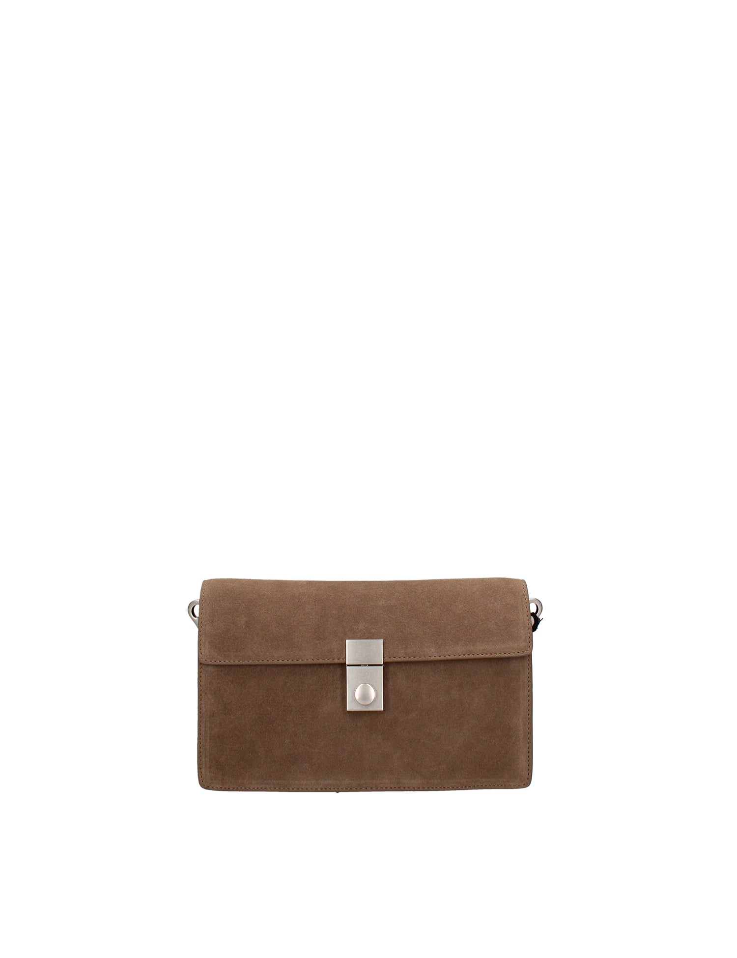 Borsa a Tracolla in Vera Pelle Beige Scuro