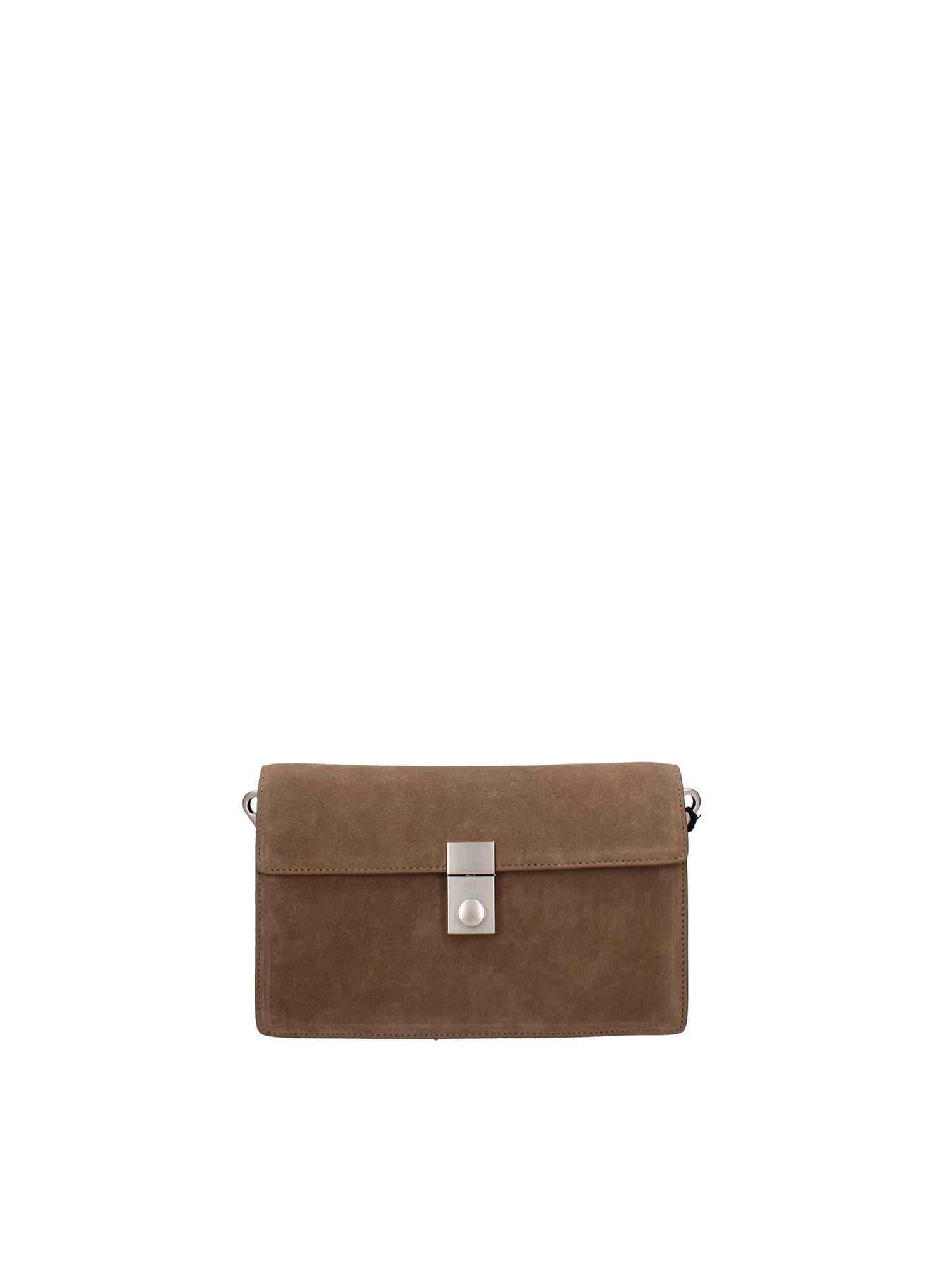 Borsa a Tracolla in Vera Pelle Beige Scuro
