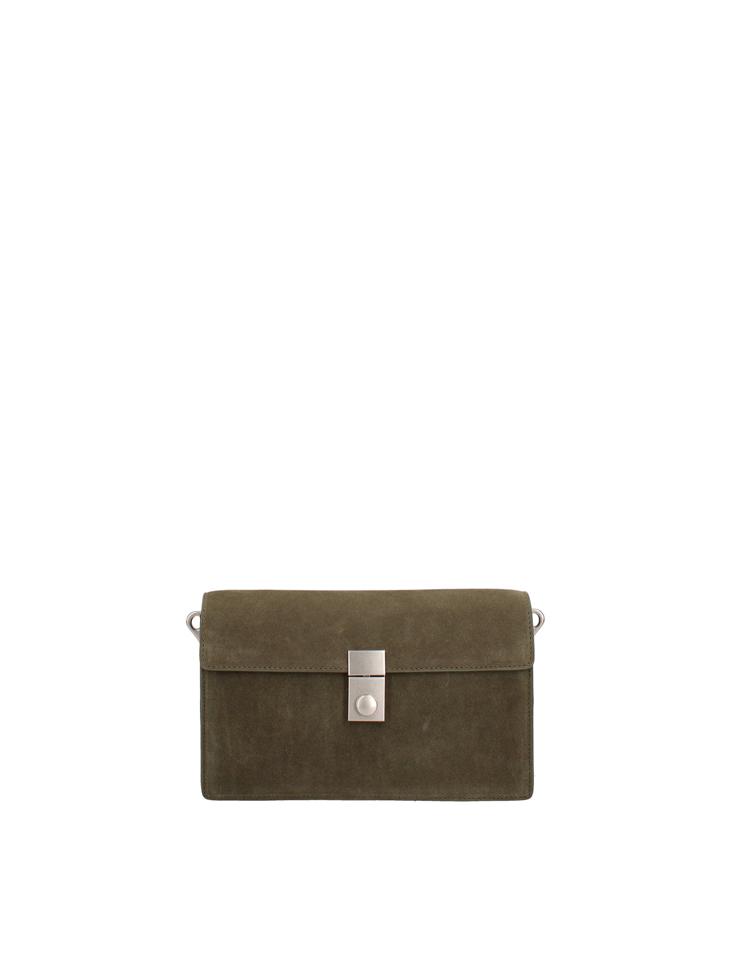 Borsa a Tracolla in Vera Pelle Verde