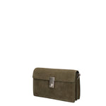 Borsa a Tracolla in Vera Pelle Verde