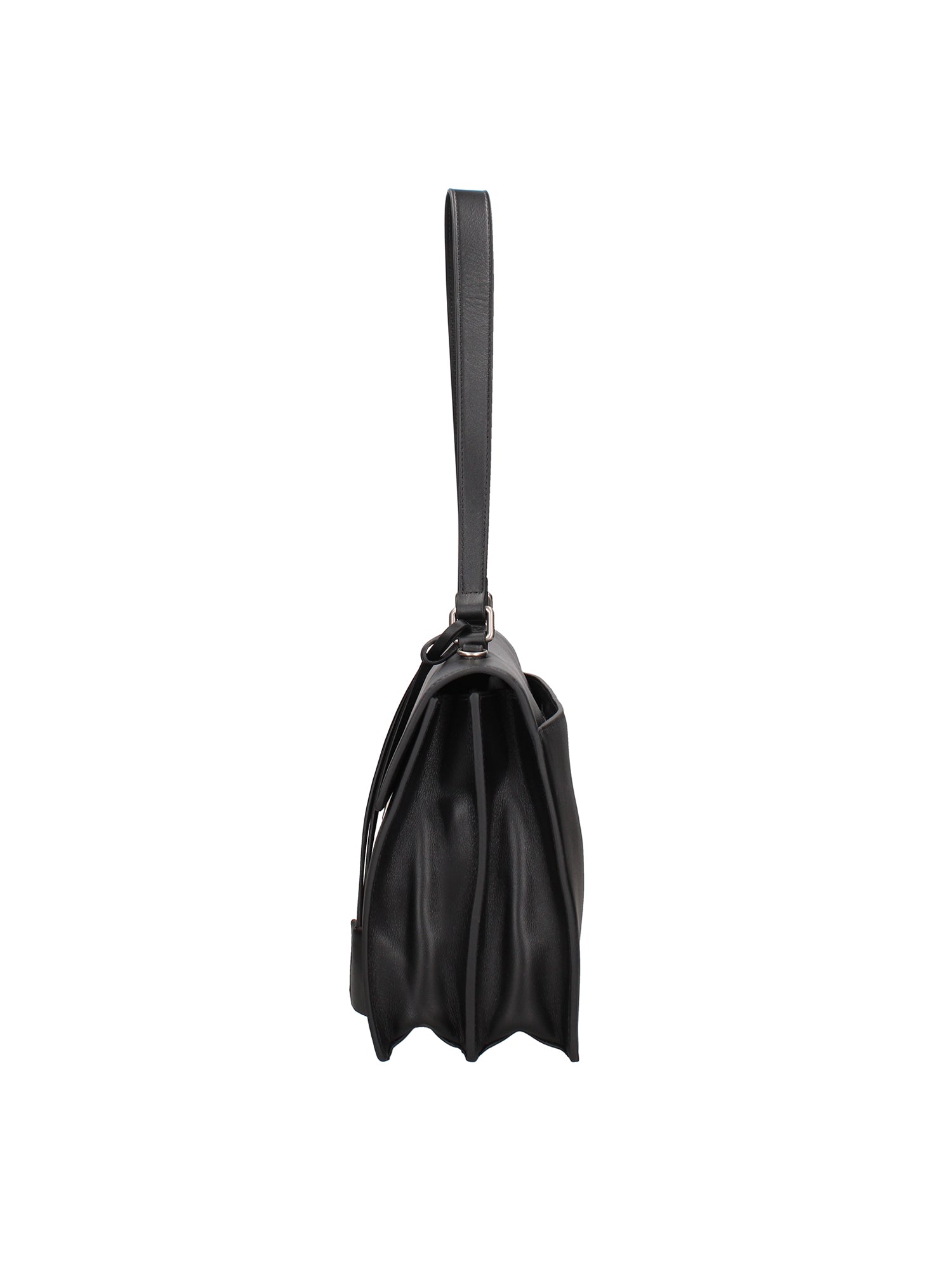 Borsa a Spalla in Vera Pelle Nero