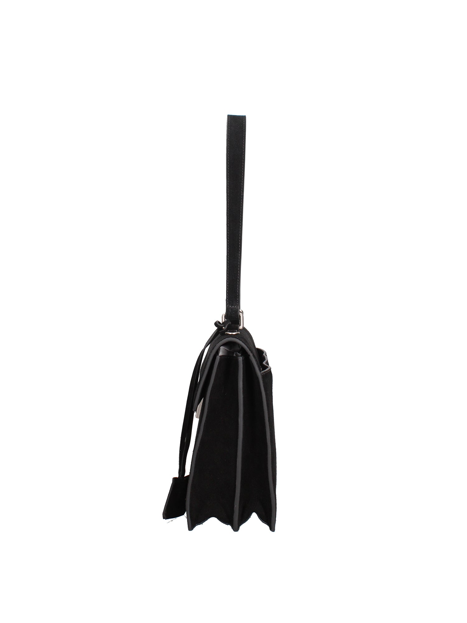 Borsa a Spalla in Vera Pelle Nero