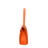 Borsa a Spalla in Vera Pelle Arancione