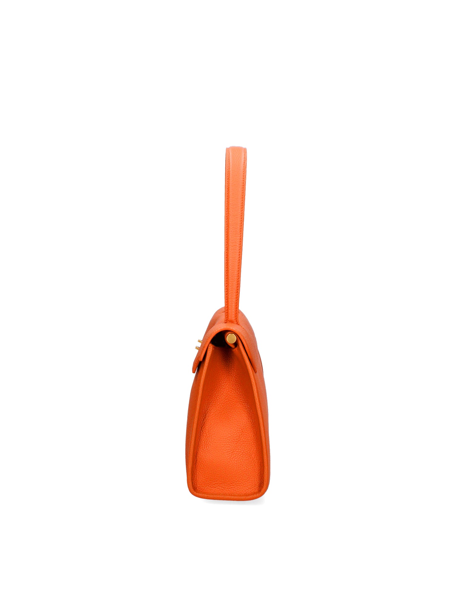 Borsa a Spalla in Vera Pelle Arancione