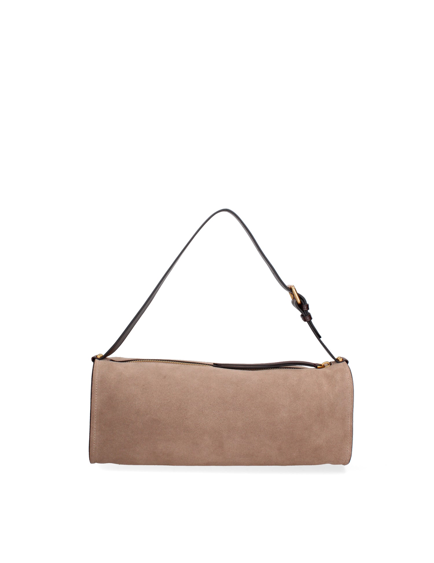 Borsa a Spalla in Vera Pelle Beige Scuro