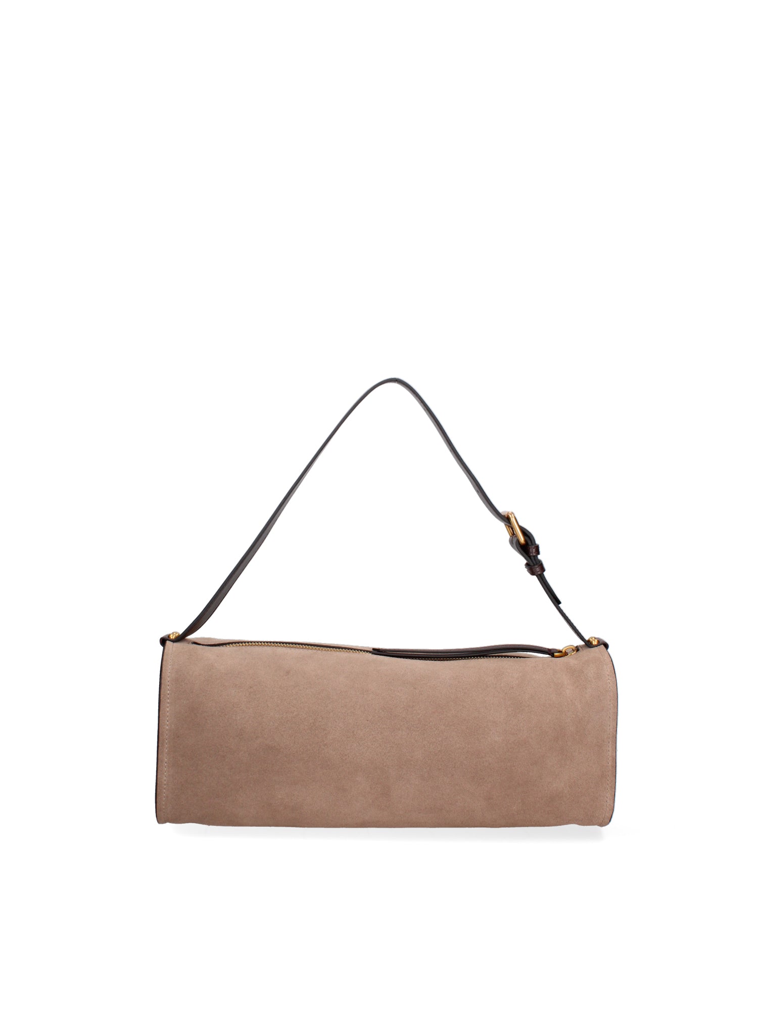 Borsa a Spalla in Vera Pelle Beige Scuro