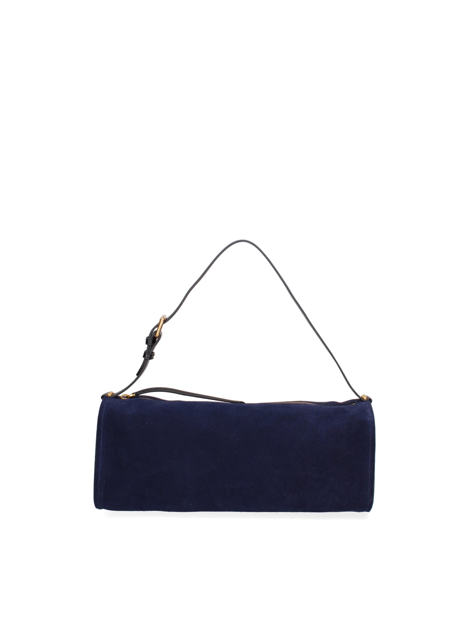 Borsa a Spalla in Vera Pelle Blu Jeans