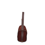 Borsa a Spalla in Vera Pelle Bordeaux