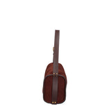 Borsa a Spalla in Vera Pelle Bordeaux