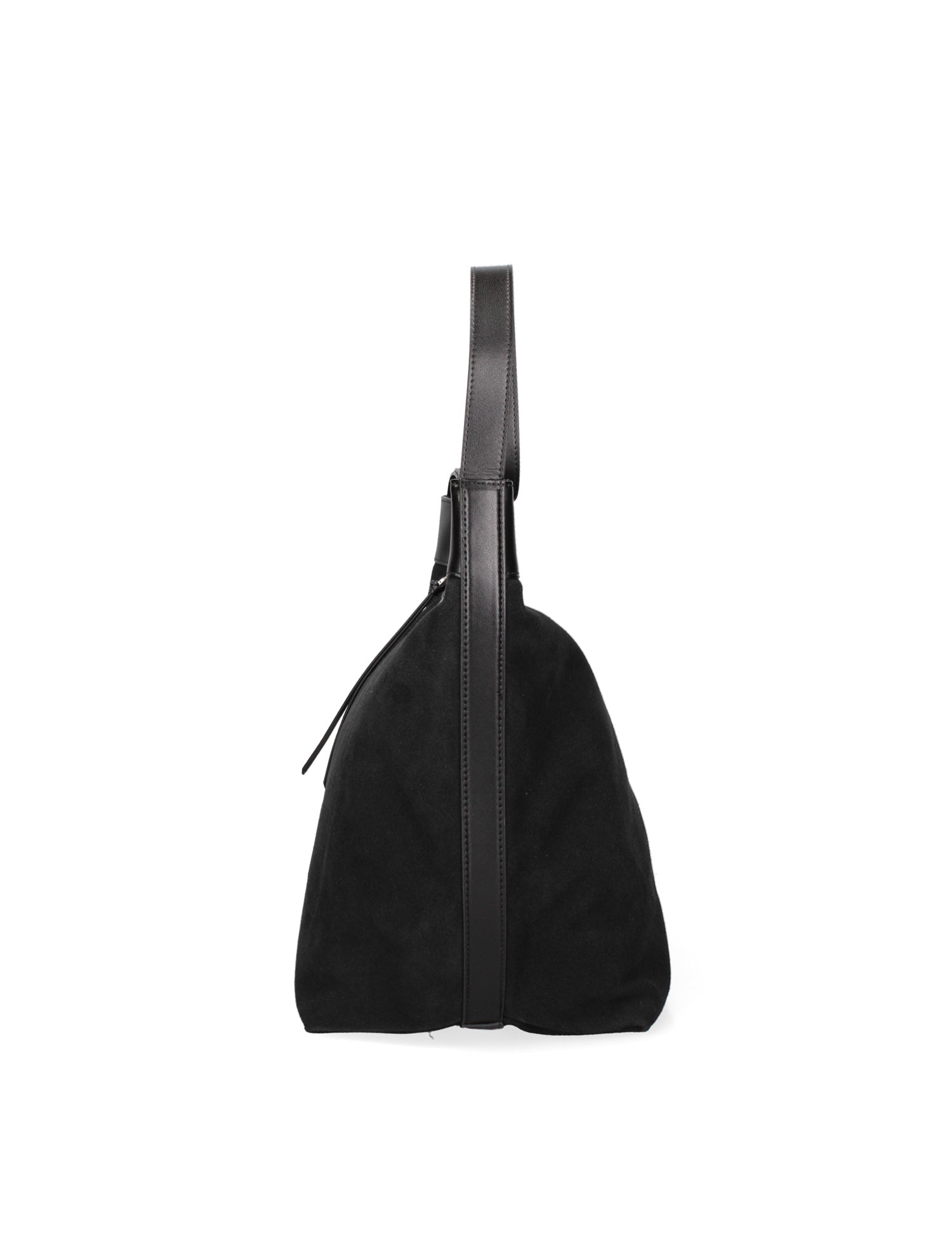 Borsa a Spalla in Vera Pelle Nero