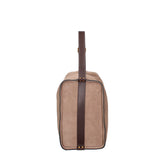Borsa a Spalla in Vera Pelle Beige Scuro