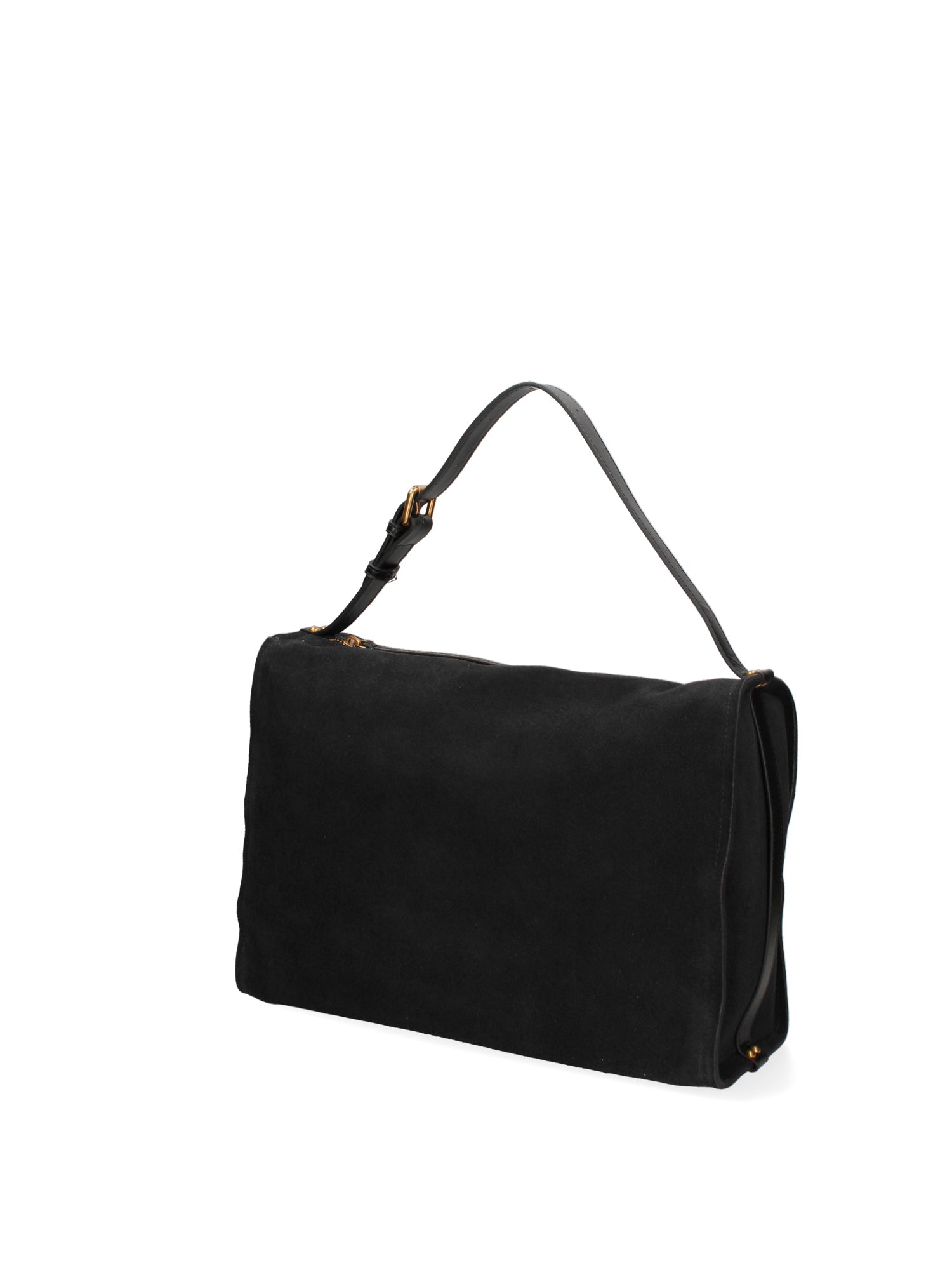 Borsa a Spalla in Vera Pelle Nero