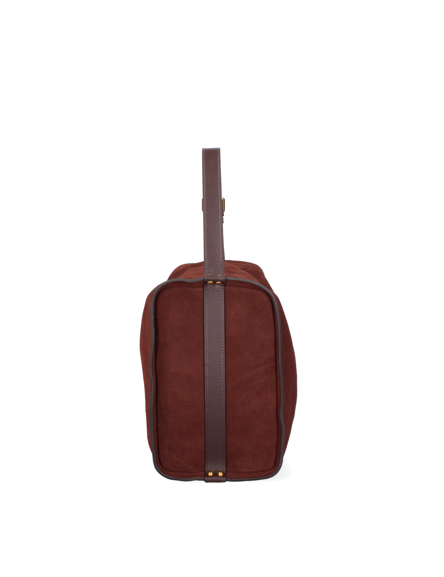 Borsa a Spalla in Vera Pelle Bordeaux