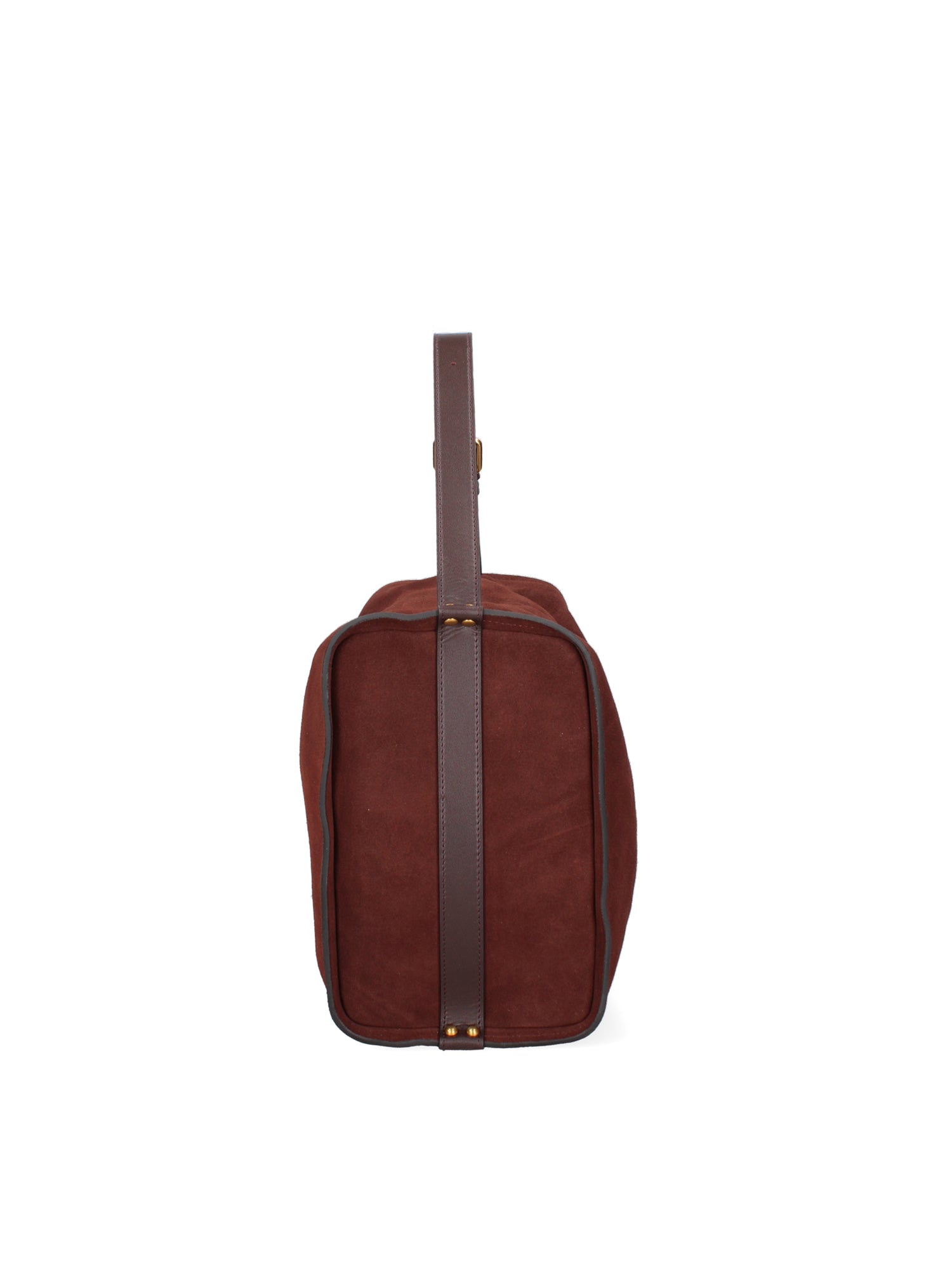 Borsa a Spalla in Vera Pelle Bordeaux