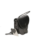 Borsa a Tracolla in Genuine Printed Suede Leather Grigio