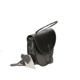 Borsa a Tracolla in Genuine Printed Suede Leather Grigio