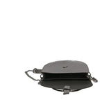 Borsa a Tracolla in Genuine Printed Suede Leather Grigio