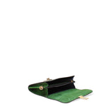 Pochette in Vera Pelle Verde Chiaro