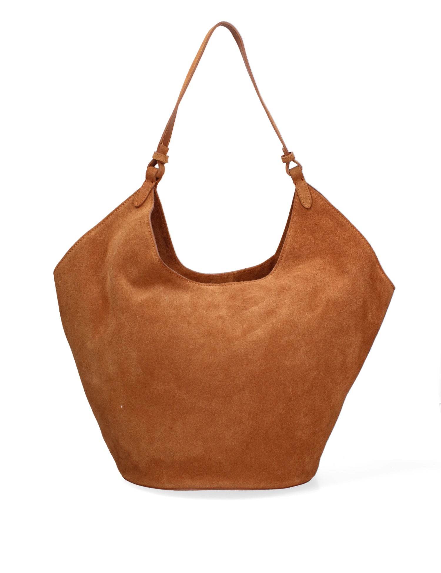 Borsa a Spalla in Vera Pelle Cognac