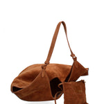 Borsa a Spalla in Vera Pelle Cognac