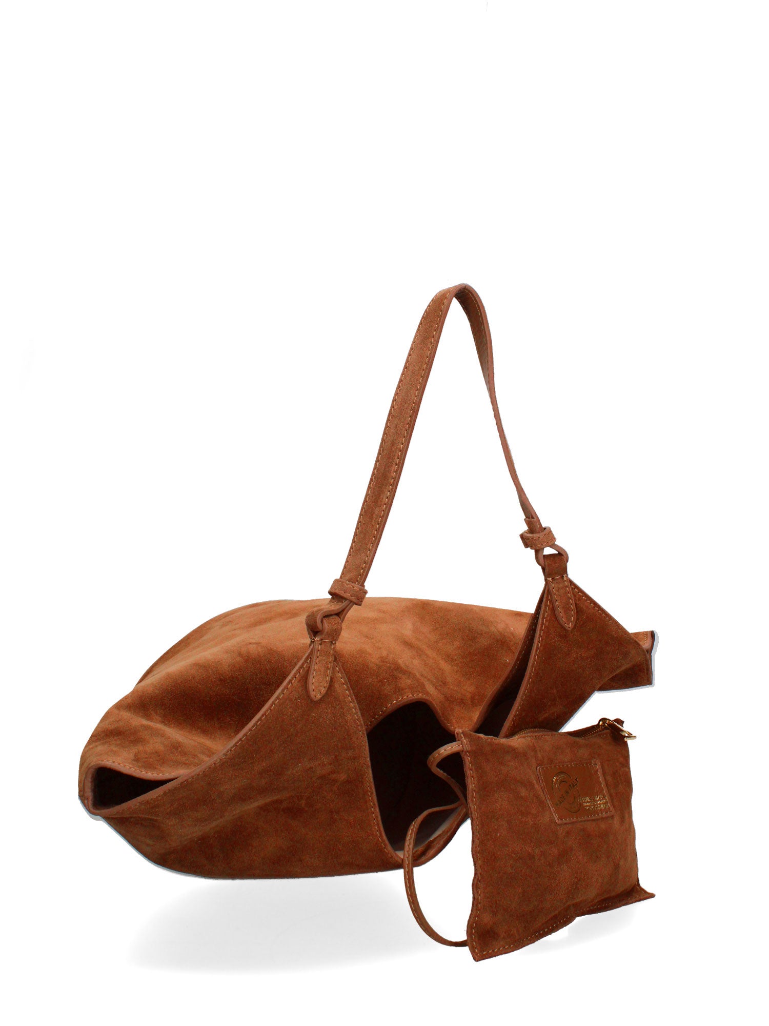 Borsa a Spalla in Vera Pelle Cognac